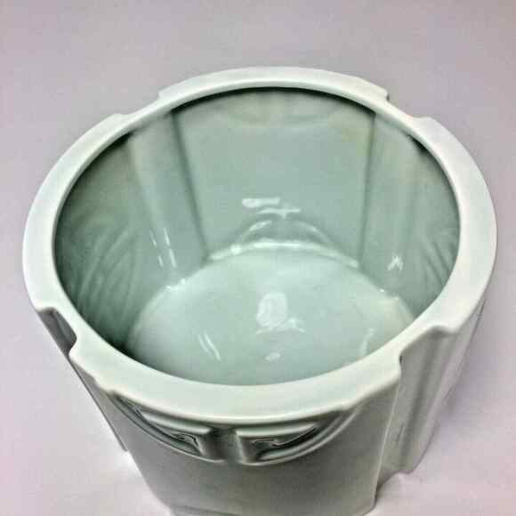 VINTAGE Signed 1980 Shafford Orientale Pale Green Planter Vase Home Decor - Picture 8 of 9